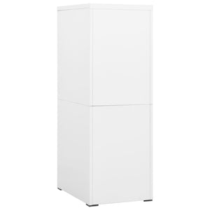 Αρχειοθήκη Λευκή 46 x 62 x 133 εκ. από Ατσάλι - Pakobazaar