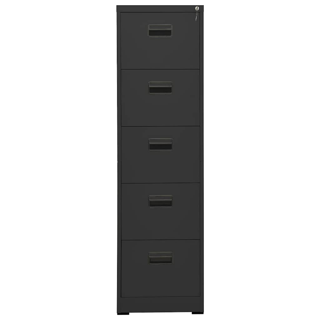 Αρχειοθήκη Ανθρακί 46 x 62 x 164 εκ. από Ατσάλι