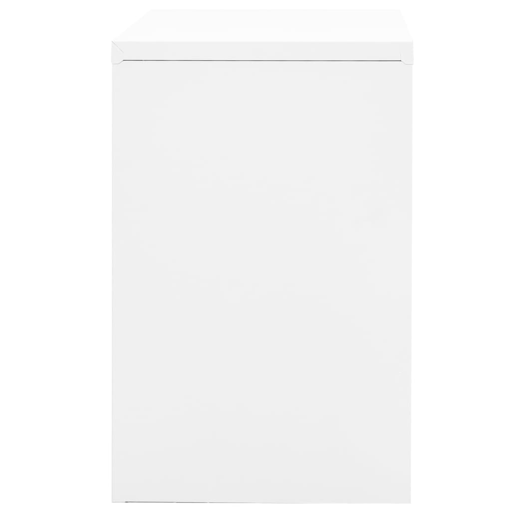 Αρχειοθήκη Λευκή 90 x 46 x 72,5 εκ. από Ατσάλι