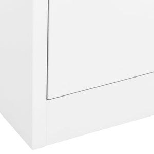 Αρχειοθήκη Λευκή 90 x 46 x 72,5 εκ. από Ατσάλι
