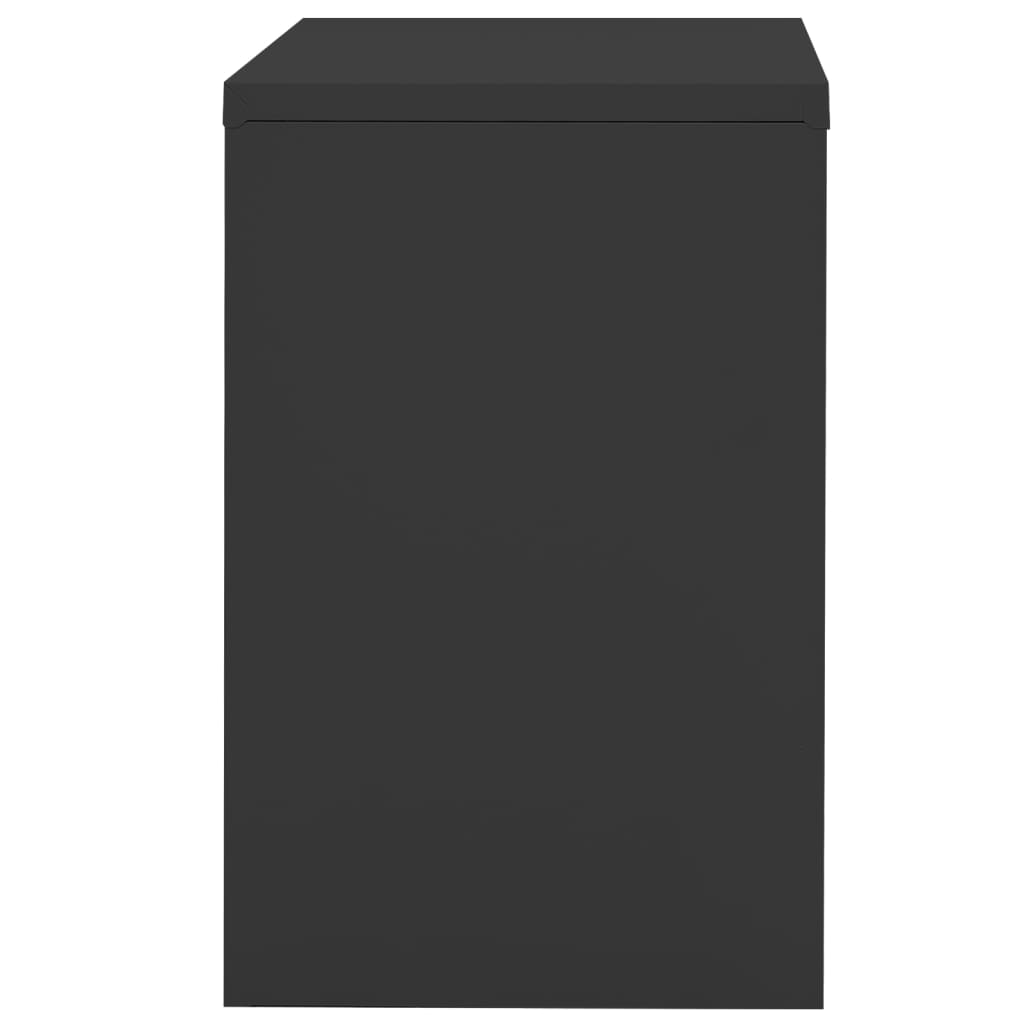 Αρχειοθήκη Ανθρακί 90 x 46 x 72,5 εκ. από Ατσάλι