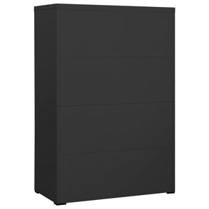 Αρχειοθήκη Ανθρακί 90 x 46 x 134 εκ. από Ατσάλι