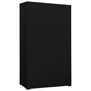 Αρχειοθήκη Μαύρη 90 x 46 x 164 εκ. από Ατσάλι - Pakobazaar