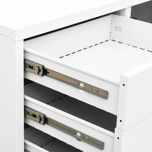Ντουλάπα Γραφείου Λευκή 90 x 40 x 102 εκ. Ατσάλινη - Pakobazaar