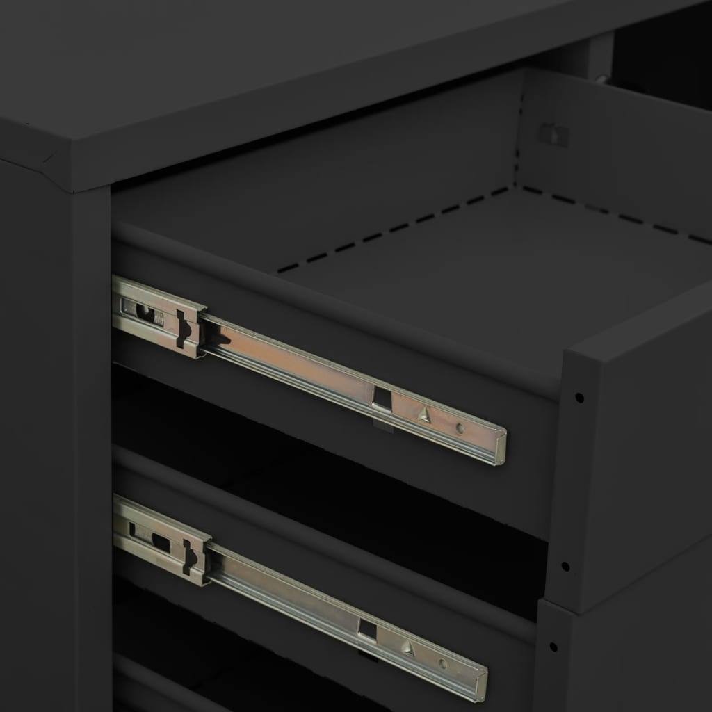 Ντουλάπα Γραφείου Ανθρακί 90 x 40 x 102 εκ. Ατσάλινη - Pakobazaar