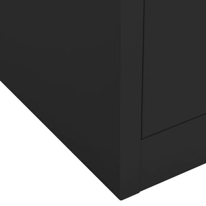 Ντουλάπα Γραφείου Ανθρακί 90 x 40 x 102 εκ. Ατσάλινη - Pakobazaar