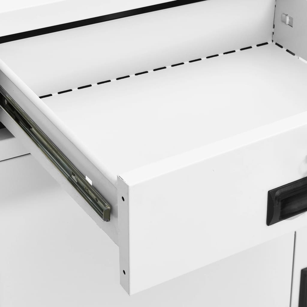 Ντουλάπα Γραφείου Λευκή 90 x 40 x 102 εκ. Ατσάλινη