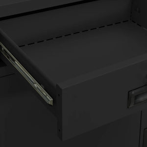 Ντουλάπα Γραφείου Ανθρακί 90 x 40 x 102 εκ. Ατσάλινη