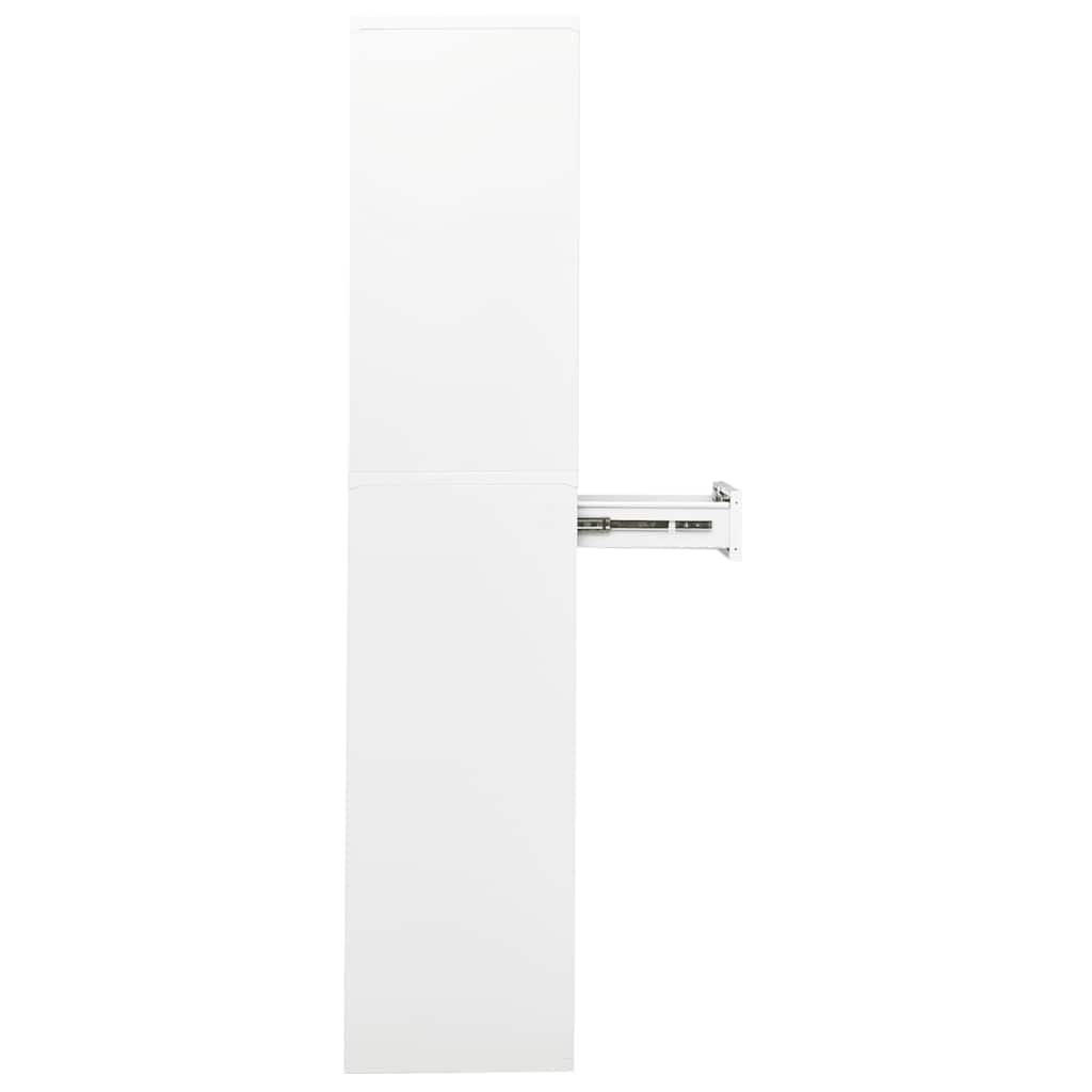 Ντουλάπα Γραφείου Λευκή 90 x 40 x 180 εκ. Ατσάλινη