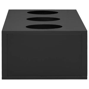Ανθοδοχείο Ανθρακί 90 x 40 x 23 εκ. Ατσάλινο - Pakobazaar