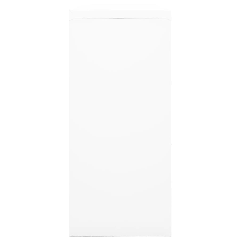 Ντουλάπι με Συρόμενη Πόρτα Λευκό 90 x 40 x 90 εκ. Ατσάλινο - Pakobazaar