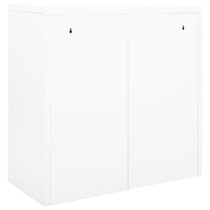 Ντουλάπι με Συρόμενη Πόρτα Λευκό 90 x 40 x 90 εκ. Ατσάλινο - Pakobazaar