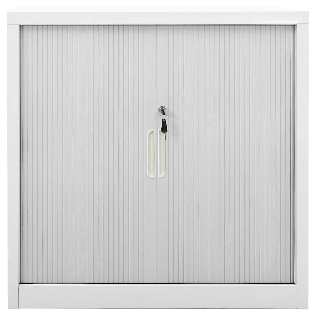 Ντουλάπι με Συρόμενη Πόρτα Γκρι 90 x 40 x 90 εκ. Ατσάλινο