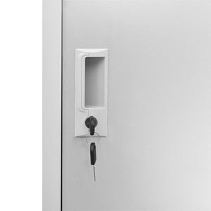 Φοριαμός Ανοιχτό Γκρι 90 x 45 x 92,5 εκ. Ατσάλινος