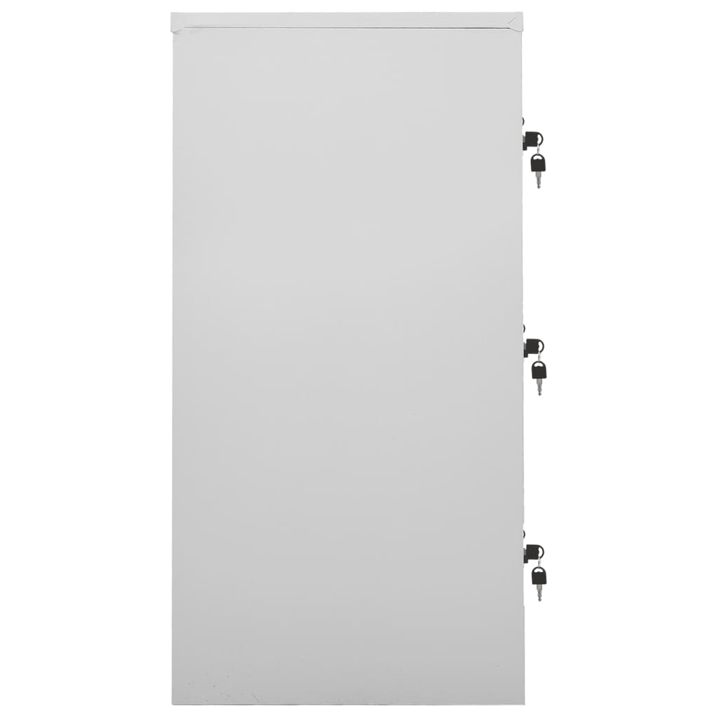 Φοριαμός Ανοιχτό Γκρι / Πράσινο 90 x 45 x 92,5 εκ. Ατσάλινος