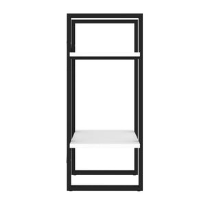 Βιβλιοθήκη με 2 Ράφια Λευκή 40 x 30 x 70 εκ. από Επεξ. Ξύλο