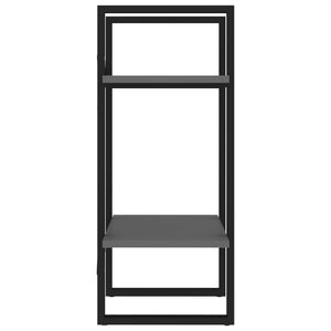 Βιβλιοθήκη με 2 Ράφια Γκρι 40 x 30 x 70 εκ. από Επεξ. Ξύλο
