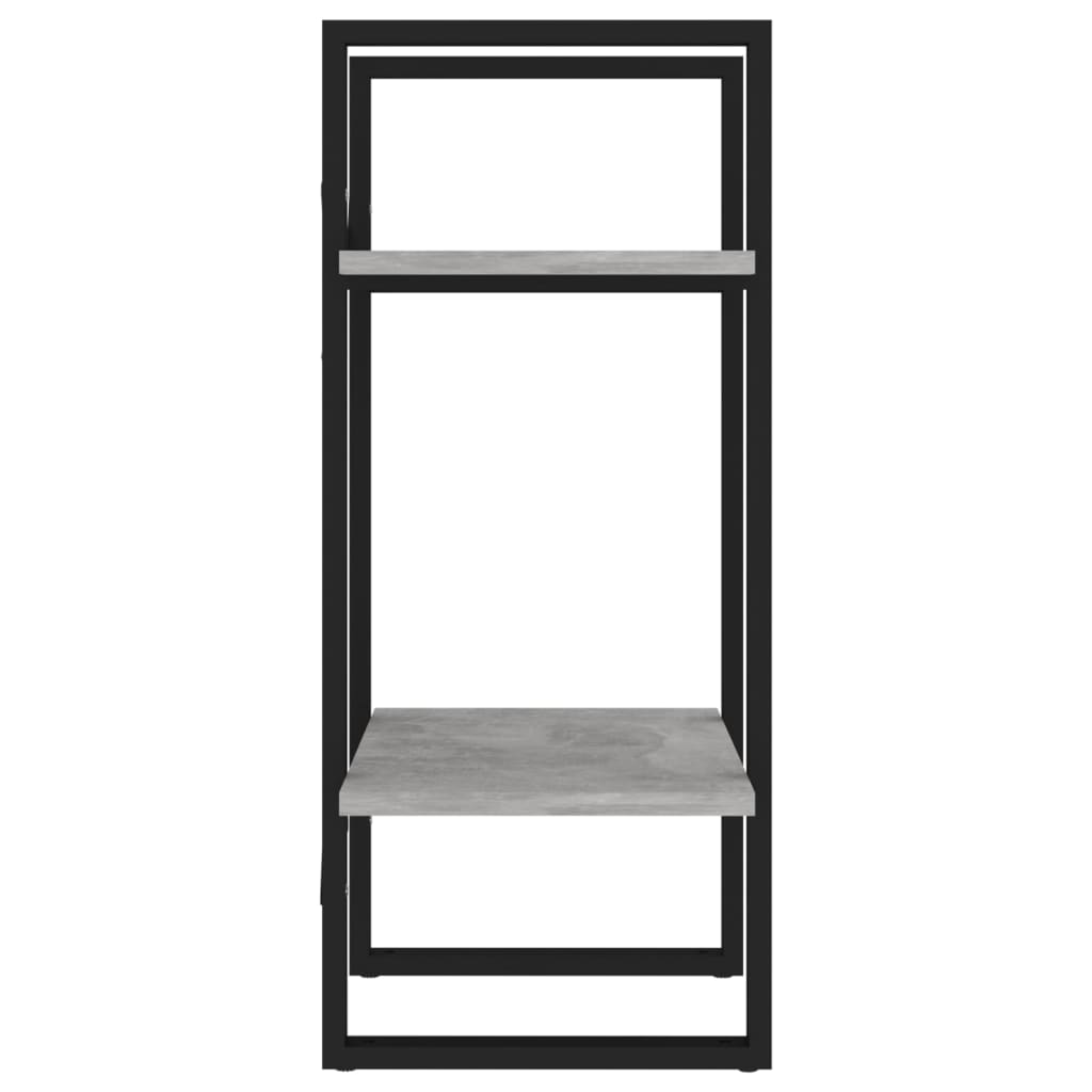 Βιβλιοθήκη με 2 Ράφια Γκρι Σκυρ. 40 x 30 x 70 εκ. Επεξ. Ξύλο