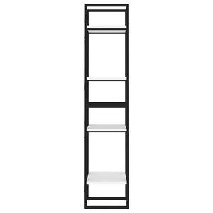Βιβλιοθήκη με 4 Ράφια Λευκή 40 x 30 x 140 εκ. από Επεξ. Ξύλο