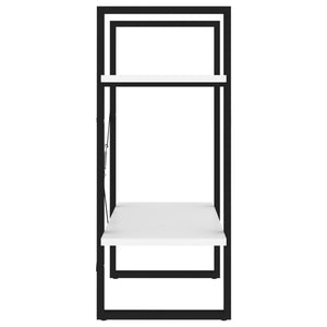 Βιβλιοθήκη με 2 Ράφια Λευκή 60 x 30 x 70 εκ. από Επεξ. Ξύλο