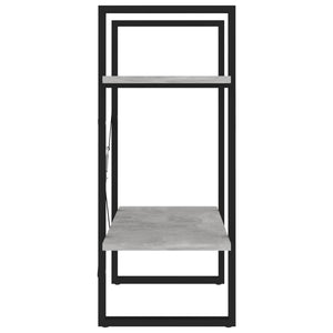 Βιβλιοθήκη με 2 Ράφια Γκρι Σκυρ. 60 x 30 x 70 εκ. Επεξ. Ξύλο