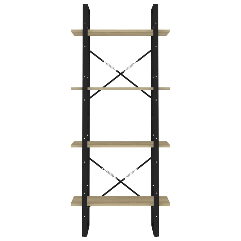 Βιβλιοθήκη με 4 Ράφια Sonoma Δρυς 60x30x140 εκ. από Μοριοσανίδα