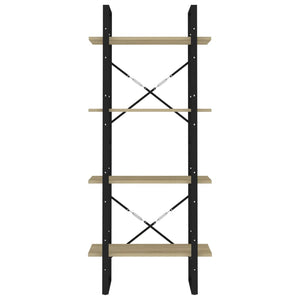 Βιβλιοθήκη με 4 Ράφια Sonoma Δρυς 60x30x140 εκ. από Μοριοσανίδα