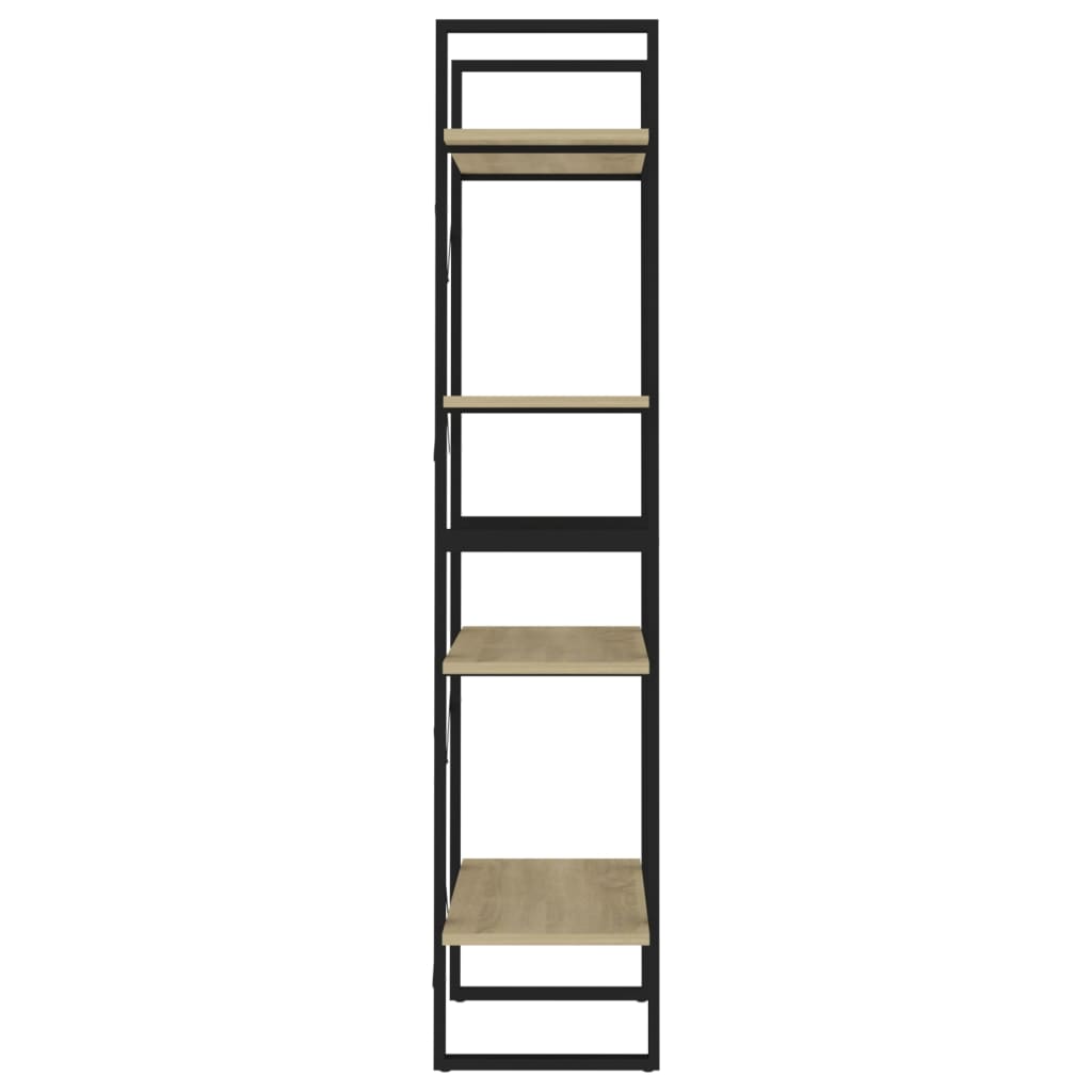 Βιβλιοθήκη με 4 Ράφια Sonoma Δρυς 60x30x140 εκ. από Μοριοσανίδα