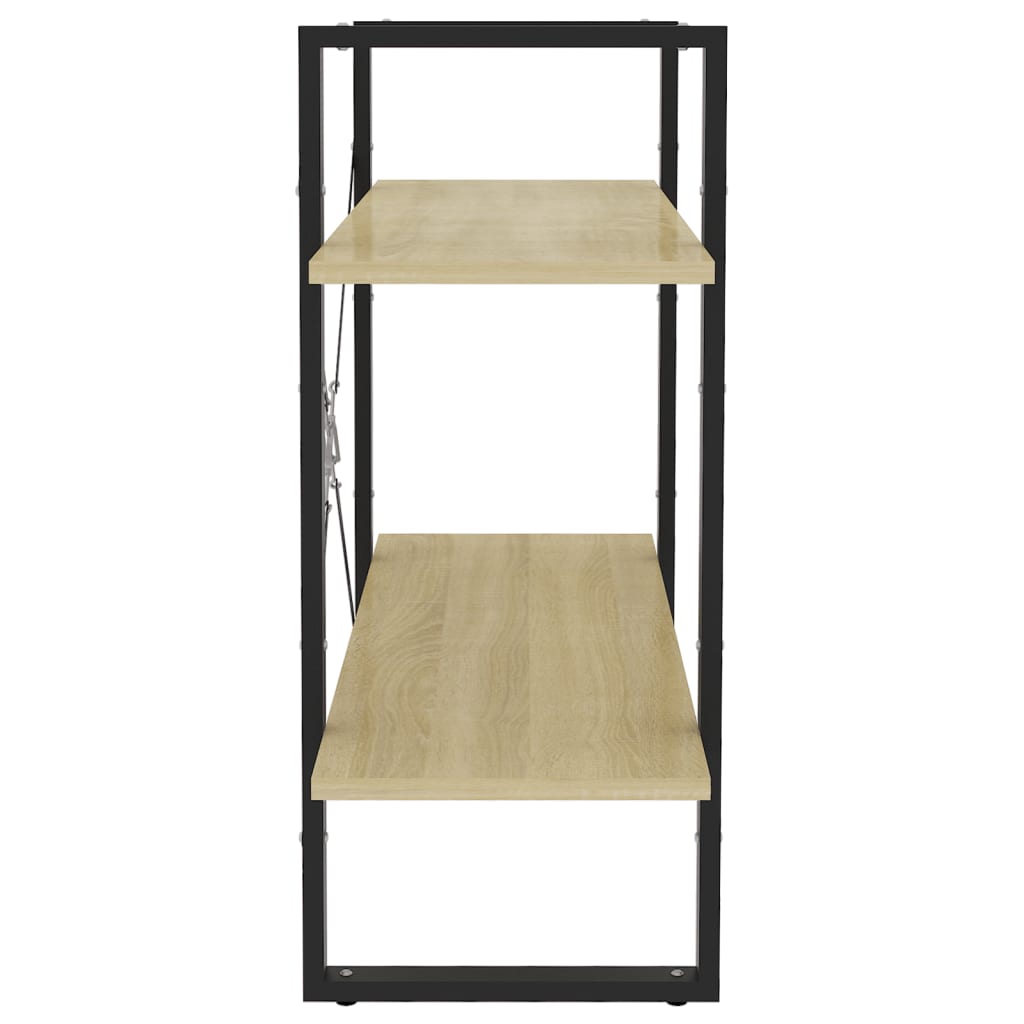 Βιβλιοθήκη με 2 Ράφια Sonoma Δρυς 80 x 30 x 70 εκ. Επεξ. Ξύλο