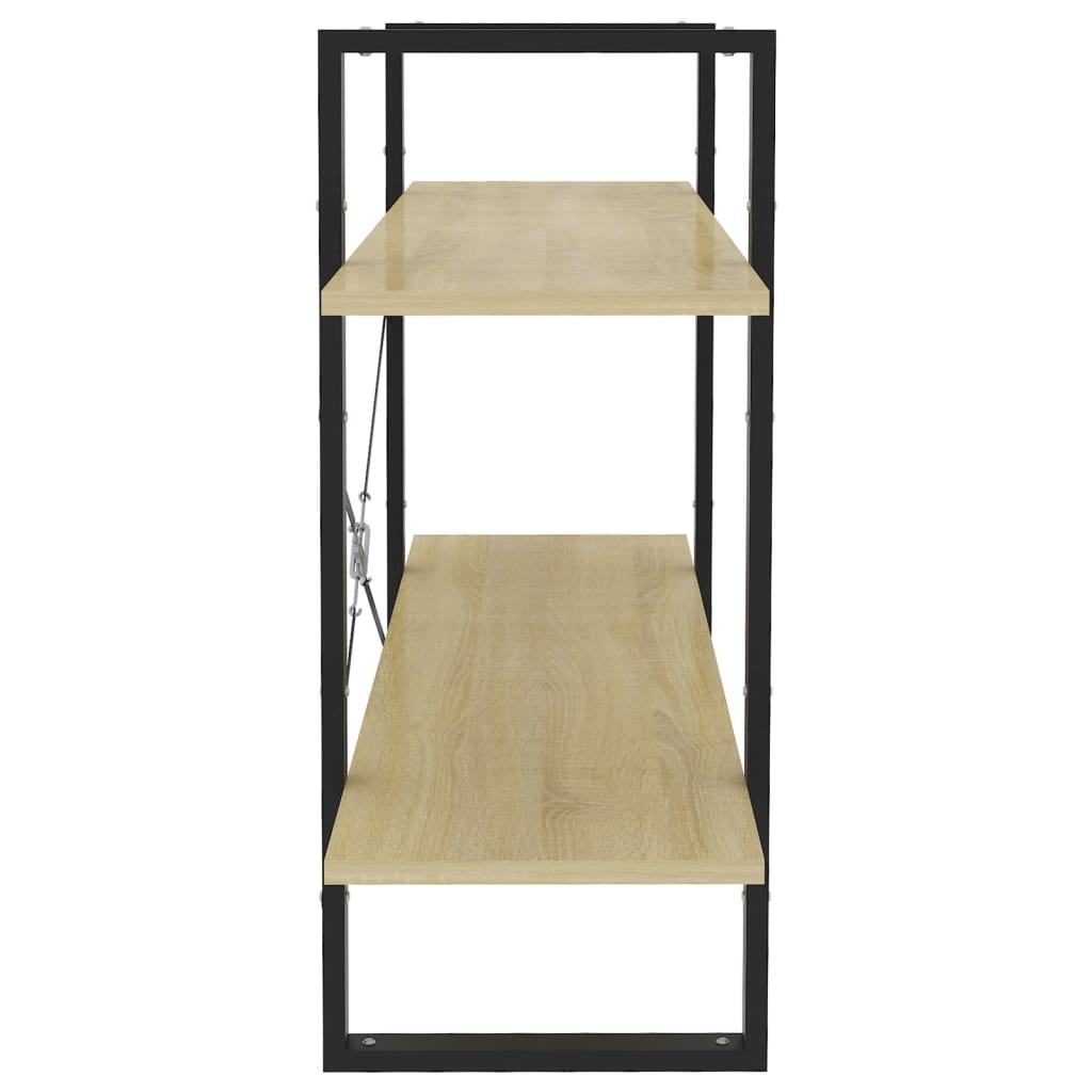 Βιβλιοθήκη με 2 Ράφια Sonoma Δρυς 100 x 30 x 70 εκ. Επεξ. Ξύλο
