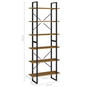 Ραφιέρα 80 x 30 x 210 εκ. από Μασίφ Ξύλο Πεύκου - Pakobazaar