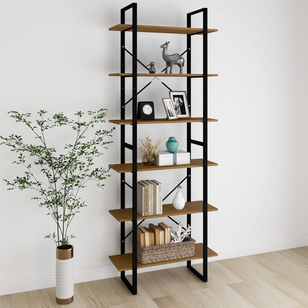 Ραφιέρα 80 x 30 x 210 εκ. από Μασίφ Ξύλο Πεύκου - Pakobazaar