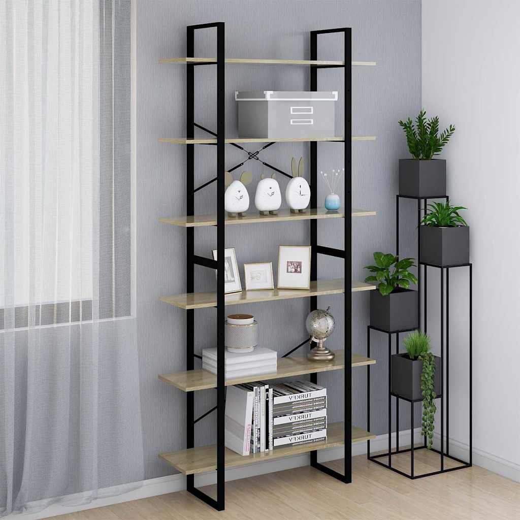 Ραφιέρα Χρώμα Sonoma Δρυς 100 x 30 x 210 εκ. από Μοριοσανίδα