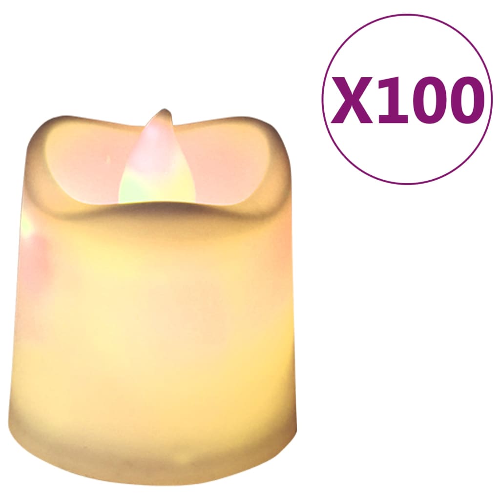 Ρεσώ Χωρίς Φλόγα Ηλεκτρικά LED 100 τεμ. Θερμό Λευκό