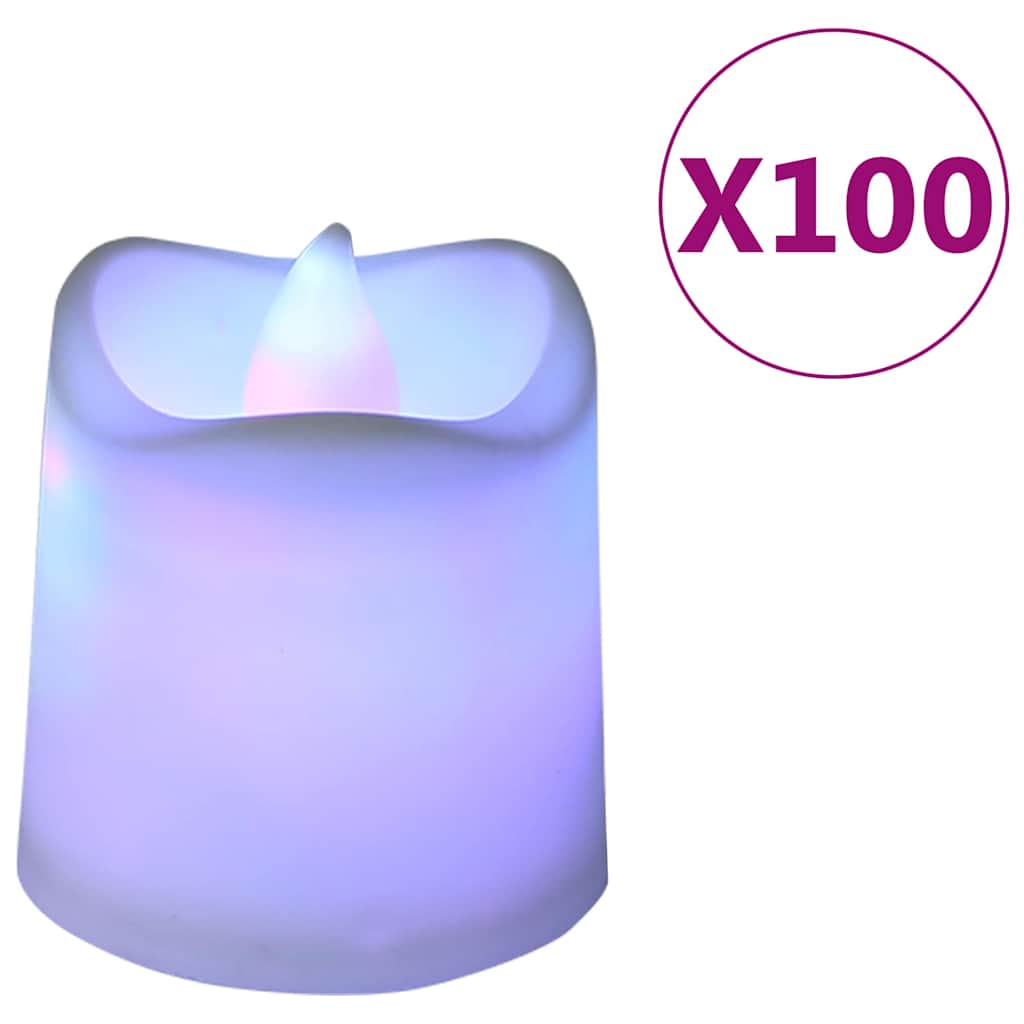 Ρεσώ Χωρίς Φλόγα Ηλεκτρικά LED 100 τεμ. Πολύχρωμα