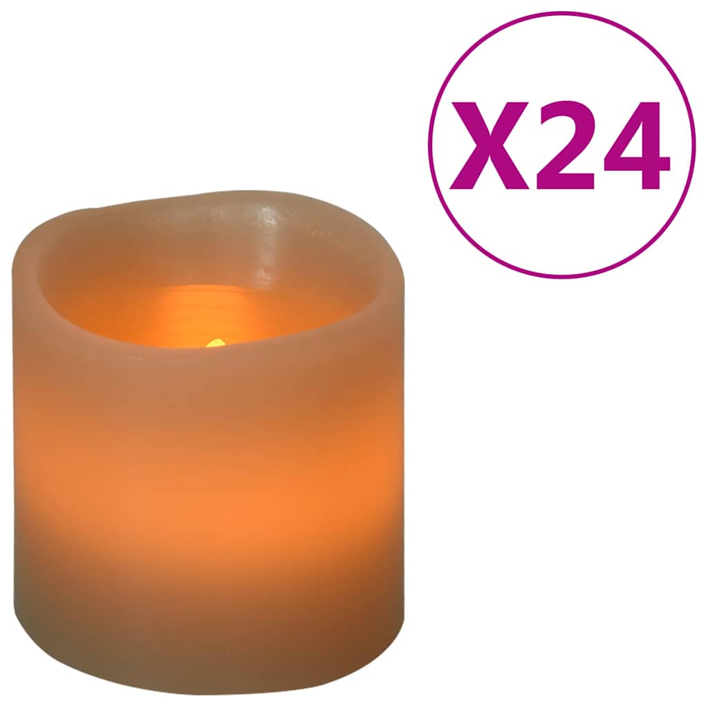Κεριά LED Ηλεκτρ. 24 τεμ. Θερμό Λευκό