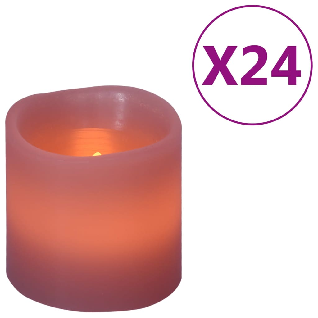 Κεριά LED Ηλεκτρ. 24 τεμ. Θερμό Λευκό