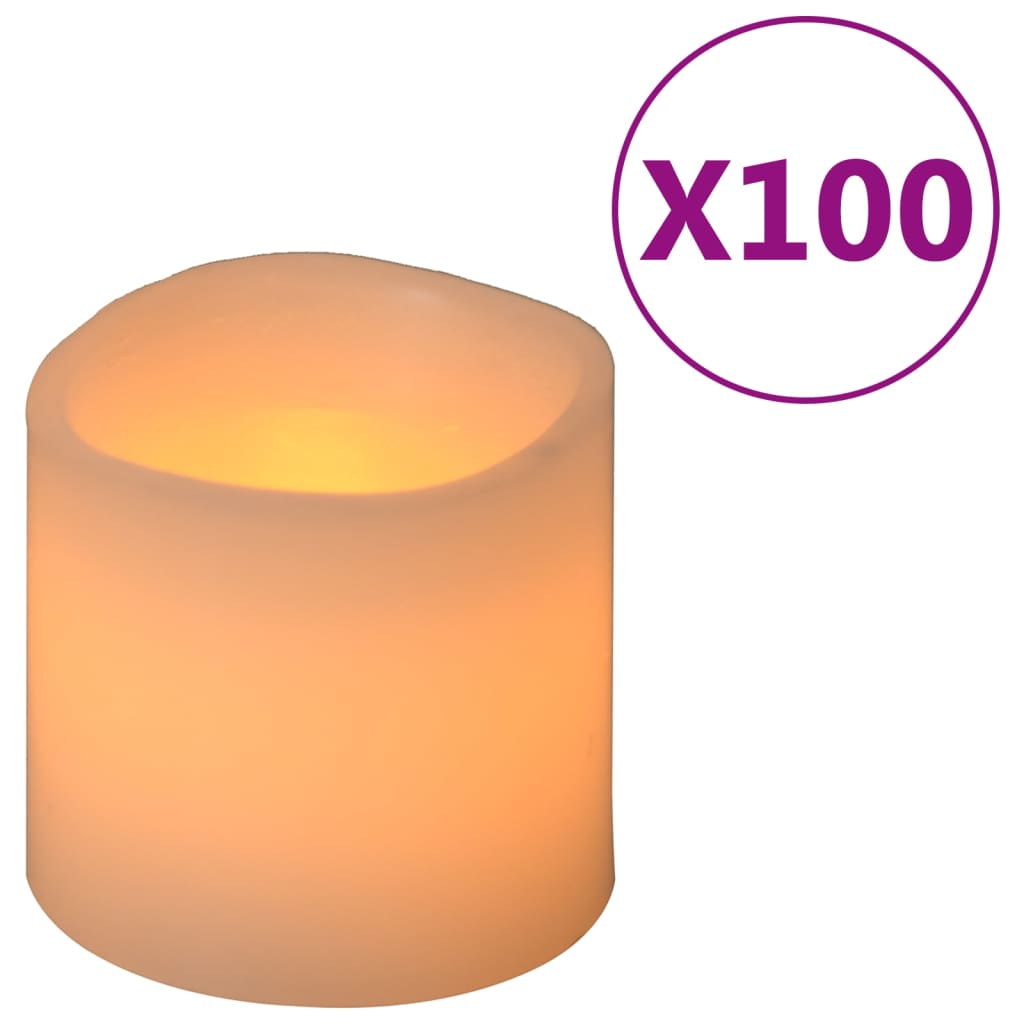 335833  Ηλεκτρικά κεριά LED 100 τμχ Ζεστό Λευκό