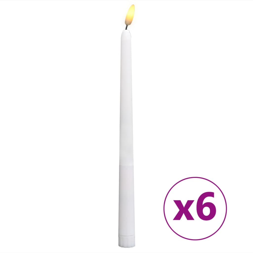 Κεριά Χωρίς Φλόγα Ηλεκτρικά LED 6 τεμ. Θερμό Λευκό