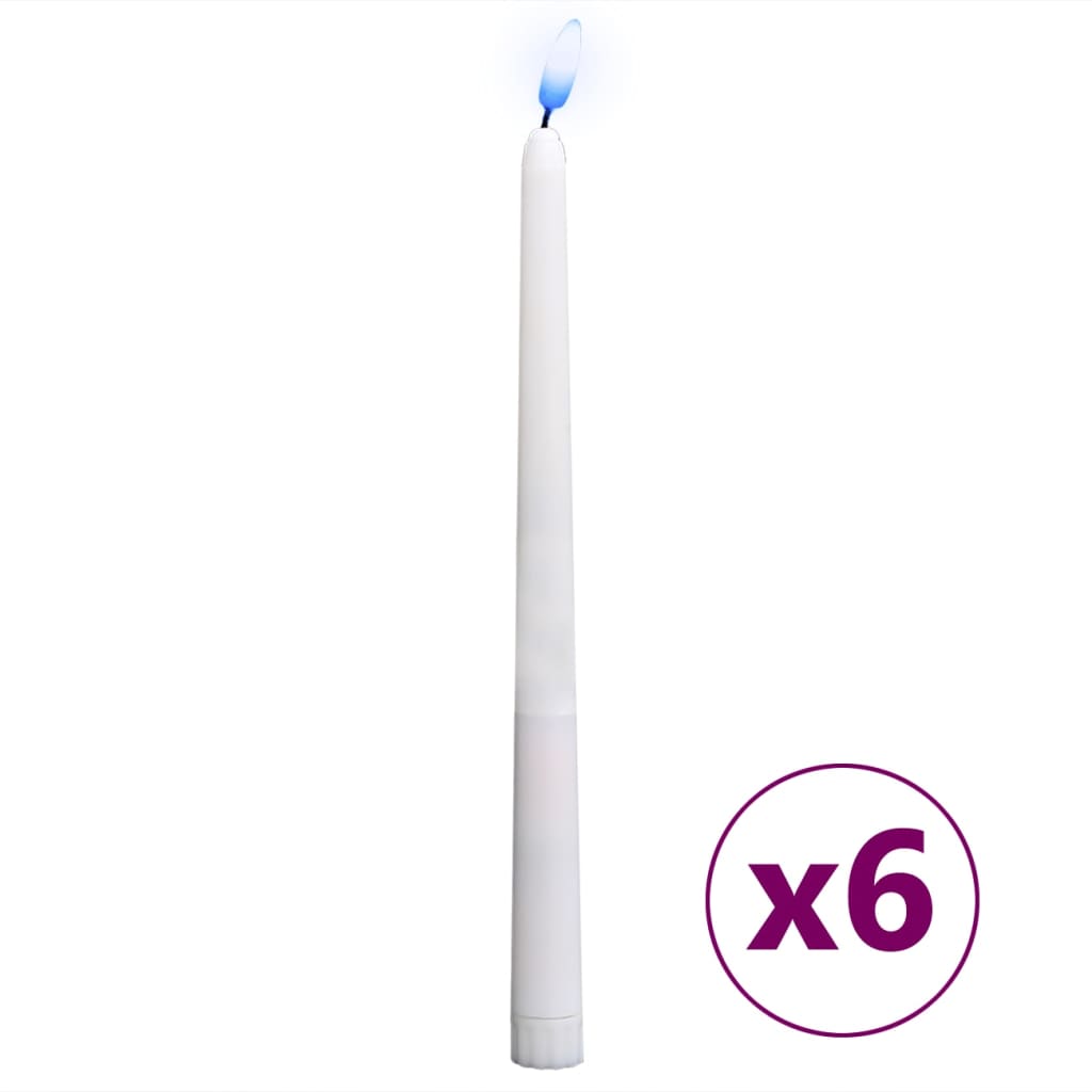 Κεριά Χωρίς Φλόγα Ηλεκτρικά LED 6 τεμ. Πολύχρωμα - Pakobazaar