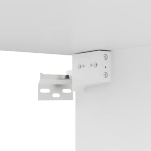 Έπιπλα Τηλεόρασης 4 τεμ. Λευκά 100 x 30 x 30 εκ. Επεξ. Ξύλο - Pakobazaar