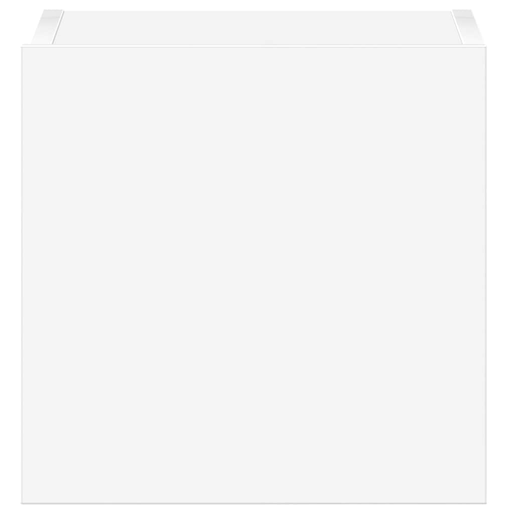 Έπιπλα Τηλεόρασης Σετ 3 Τεμαχίων Λευκό από Επεξ. Ξύλο - PAKOBAZAAR