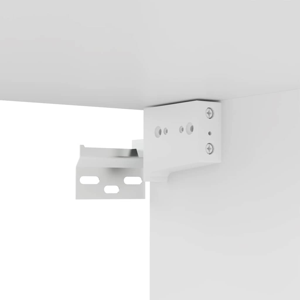 Έπιπλα Τηλεόρασης Σετ 3 Τεμαχίων Λευκό από Επεξ. Ξύλο - PAKOBAZAAR