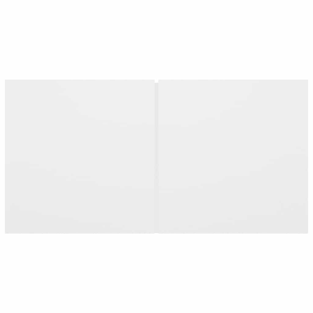 Έπιπλα Τηλεόρασης Σετ 10 Τεμαχίων Λευκό από Επεξ. Ξύλο - Pakobazaar