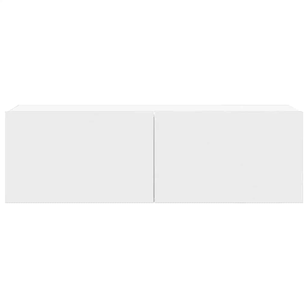 Έπιπλα Τηλεόρασης Σετ 6 Τεμαχίων Λευκό από Επεξ. Ξύλο - PAKOBAZAAR