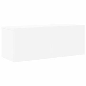 Σετ Επίπλου Τηλεόρασης 8 Τεμαχίων Λευκό από Επεξεργασμένο Ξύλο - PAKOBAZAAR
