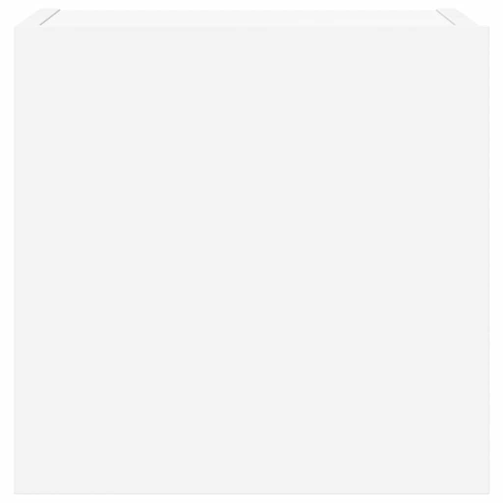 Σετ Επίπλου Τηλεόρασης 8 Τεμαχίων Λευκό από Επεξεργασμένο Ξύλο - PAKOBAZAAR