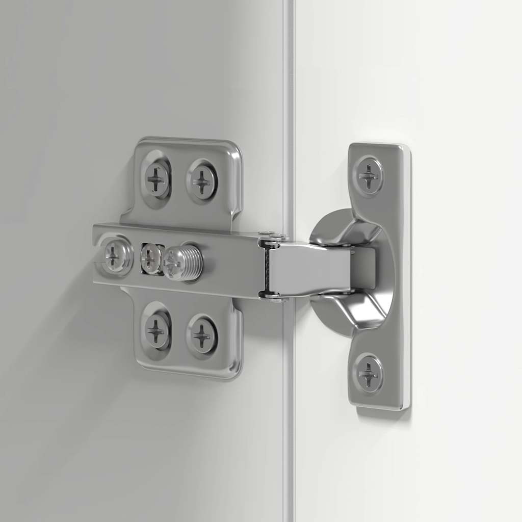 Σετ Επίπλου Τηλεόρασης 8 Τεμαχίων Λευκό από Επεξεργασμένο Ξύλο - PAKOBAZAAR