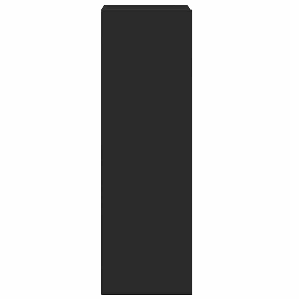 Έπιπλα Τηλεόρασης Σετ 3 Τεμαχίων Μαύρο από Επεξ. Ξύλο - PAKOBAZAAR