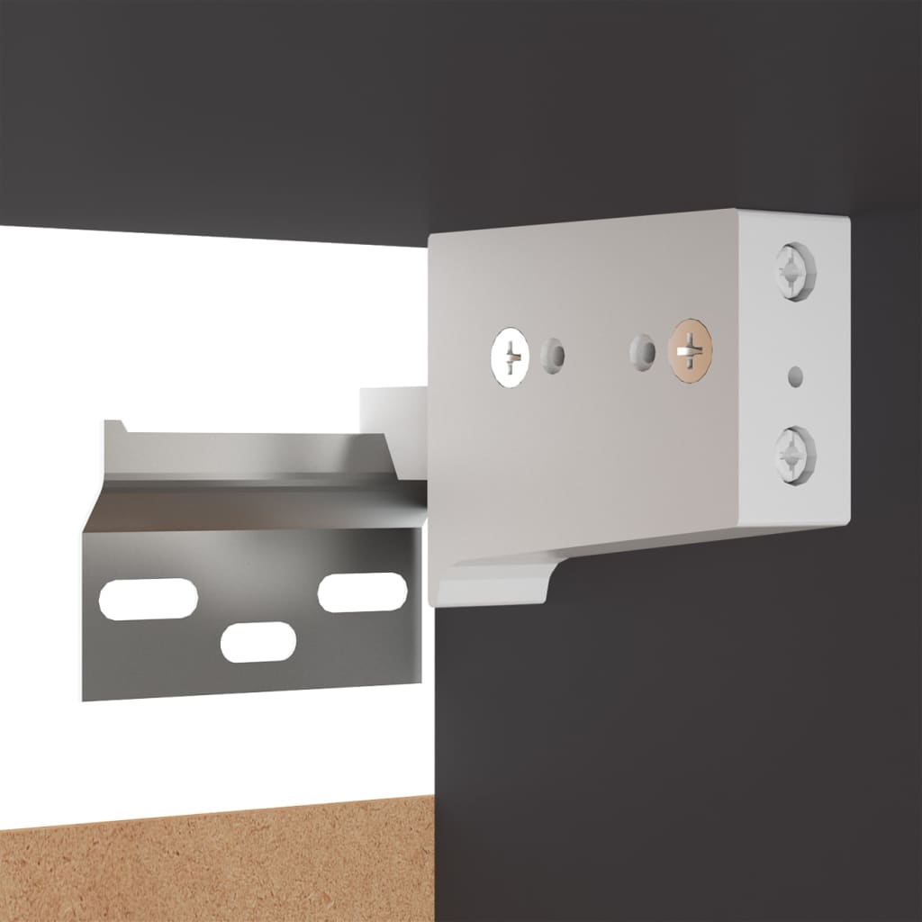 Έπιπλα Τηλεόρασης Σετ 3 Τεμαχίων Γκρι από Μοριοσανίδα - PAKOBAZAAR